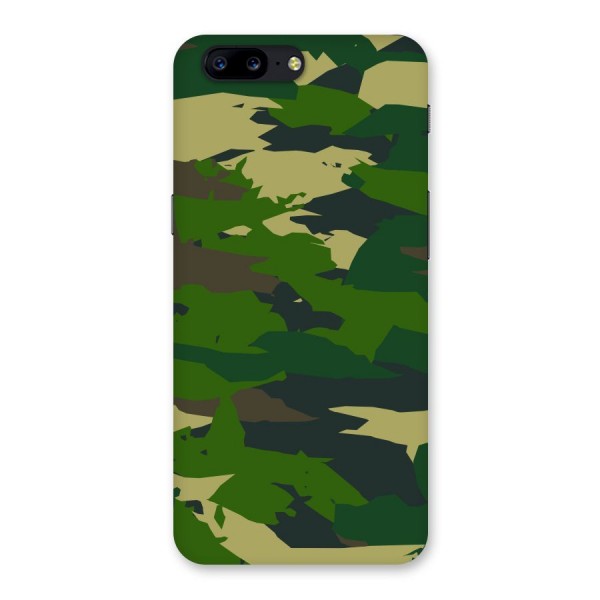 Green Camouflage Army Back Case for OnePlus 5