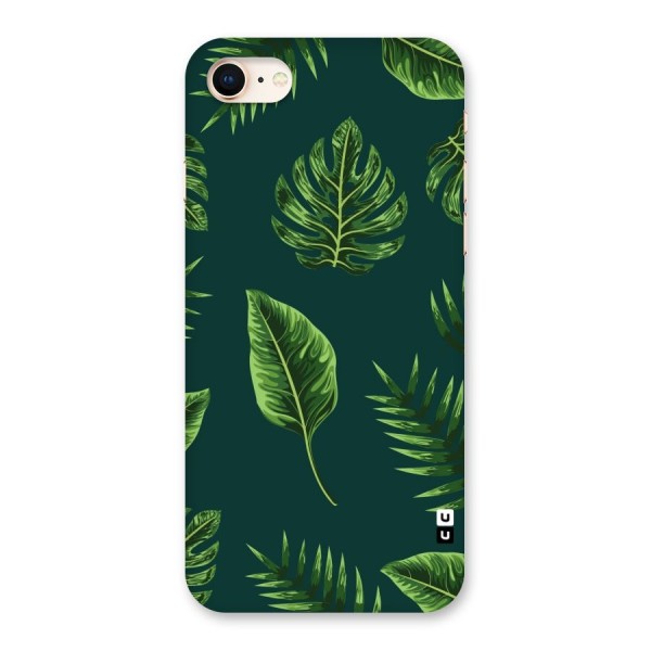 Green Leafs Back Case for iPhone 8