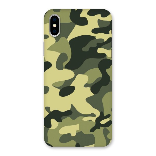 Green Military Pattern Back Case for iPhone X