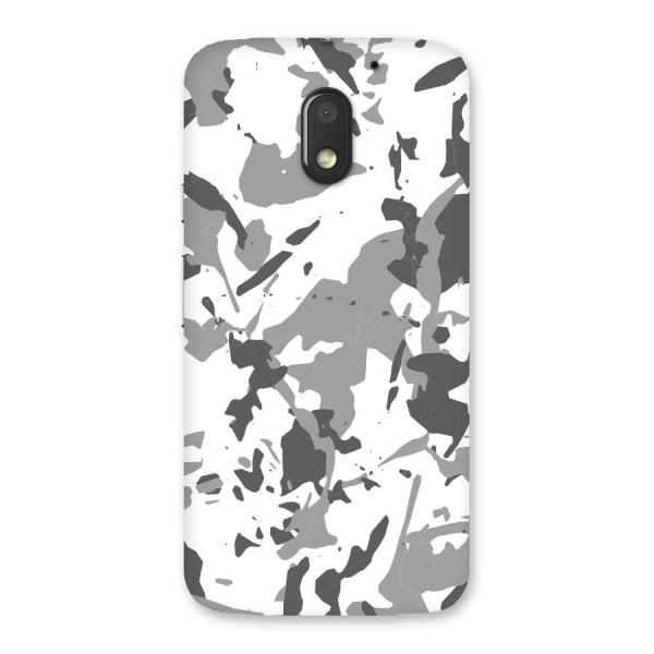 Grey Camouflage Army Back Case for Moto E3 Power