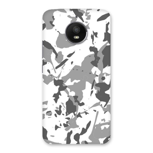 Grey Camouflage Army Back Case for Moto E4 Plus