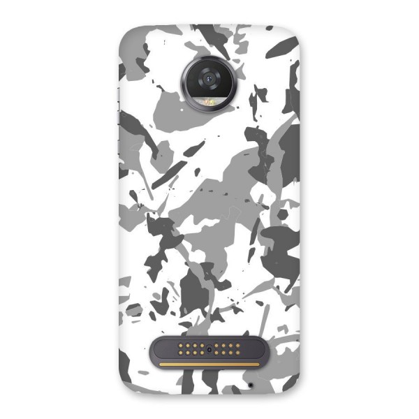 Grey Camouflage Army Back Case for Moto Z2 Play