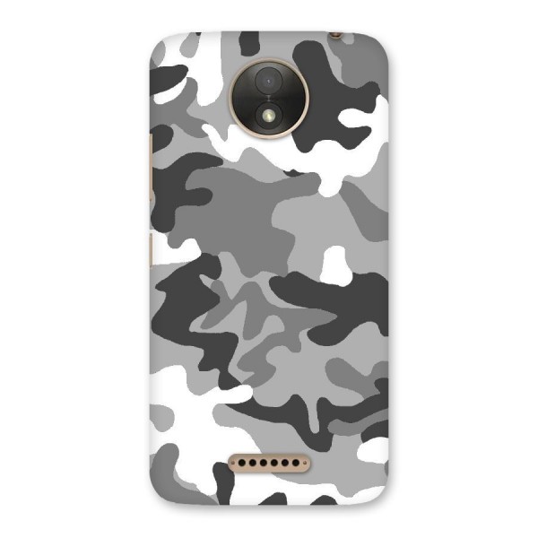 Grey Military Back Case for Moto C Plus
