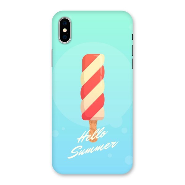Hello Summer Back Case for iPhone X