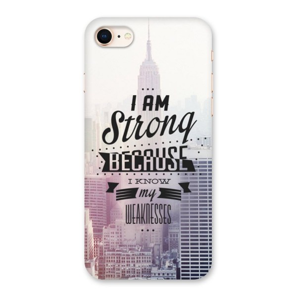 I am Strong Back Case for iPhone 8