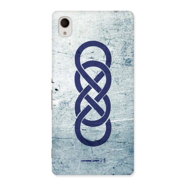 Double Infinity Rough Back Case for Xperia M4 Aqua
