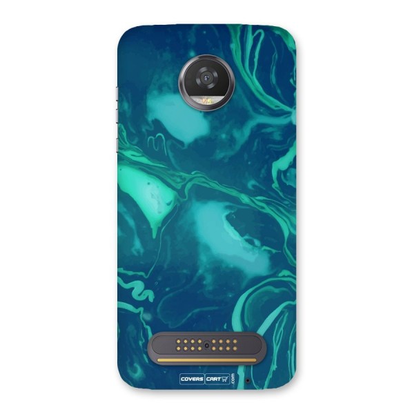 Jazzy Green Marble Texture Back Case for Moto Z2 Play