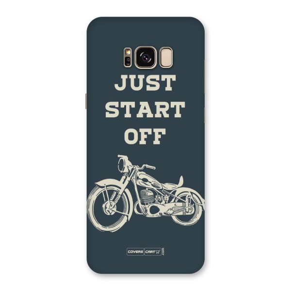 Just Start Off Back Case for Galaxy S8 Plus