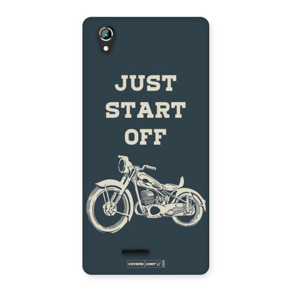 Just Start Off Back Case for Lava Iris 800