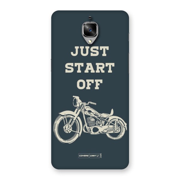 Just Start Off Back Case for OnePlus 3