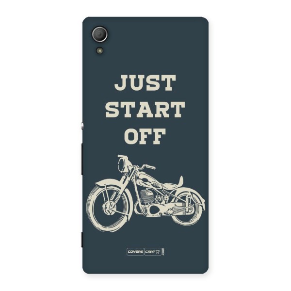 Just Start Off Back Case for Xperia Z3 Plus