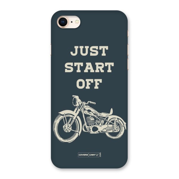 Just Start Off Back Case for iPhone 8