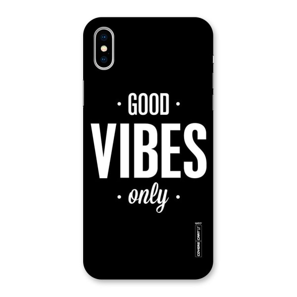 Just Vibes Back Case for iPhone X