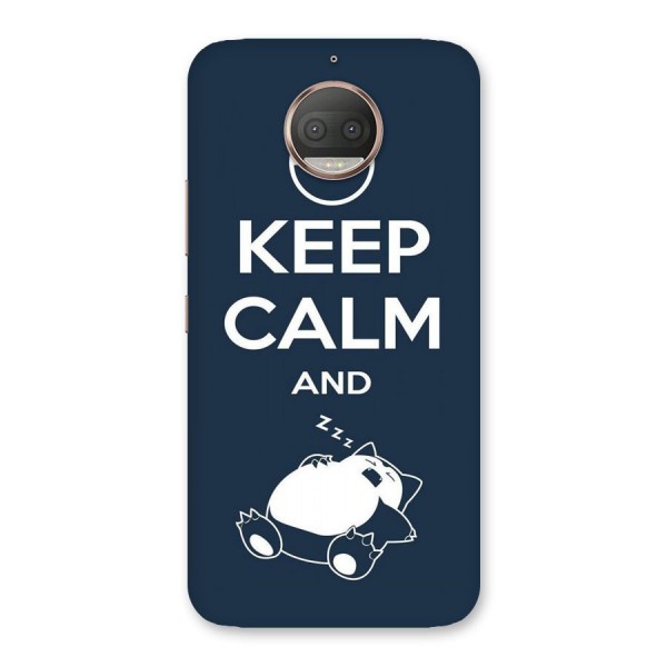 Keep Calm and Sleep Back Case for Moto G5s Plus