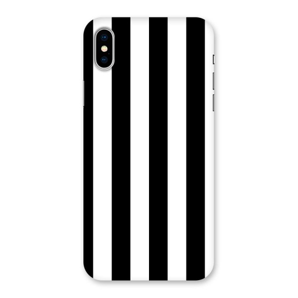 Lavish Black Stripes Back Case for iPhone X
