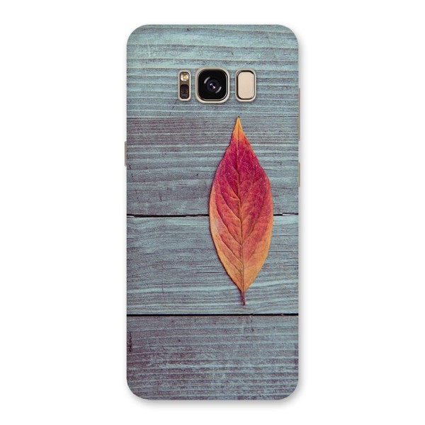 Classic Wood Leaf Back Case for Galaxy S8