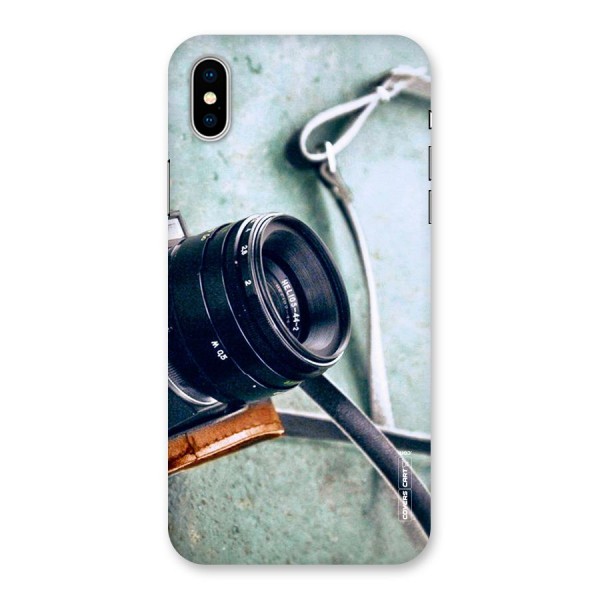 Leather Camera Lens Back Case for iPhone X