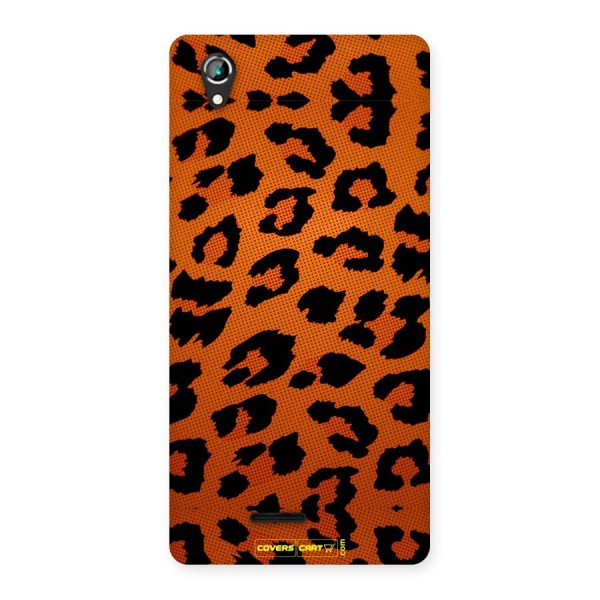 Leopard Back Case for Lava Iris 800