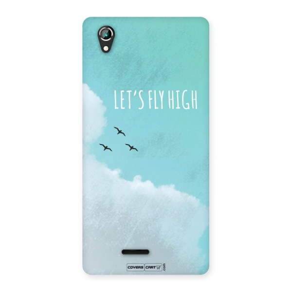 Lets Fly High Back Case for Lava Iris 800