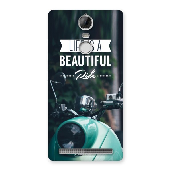Life is a Beautiful Ride Back Case for Vibe K5 Note