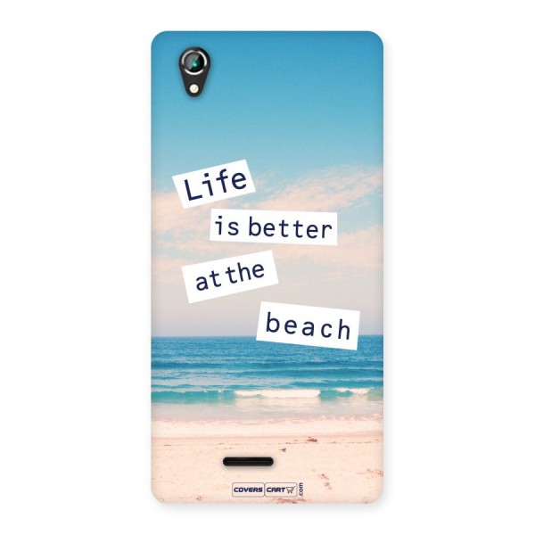 Life is better at the Beach Back Case for Lava Iris 800