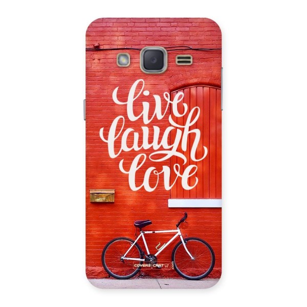 Live Laugh Love Back Case for Galaxy J2