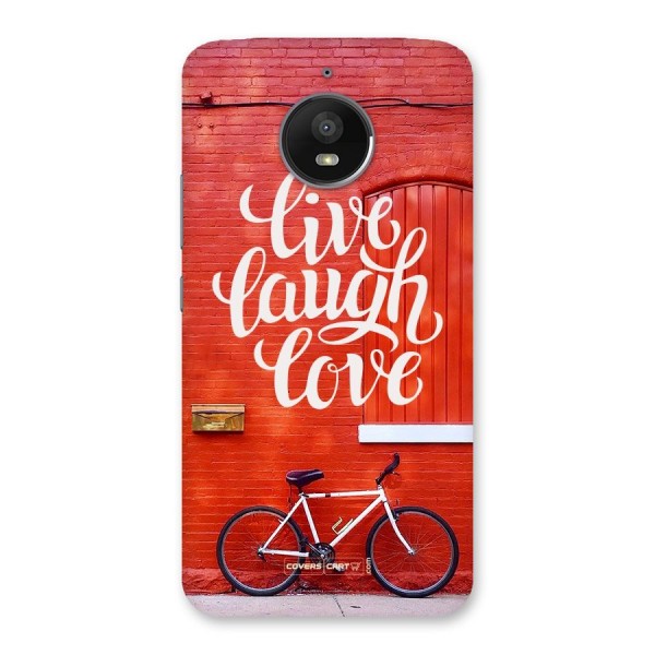 Live Laugh Love Back Case for Moto E4 Plus