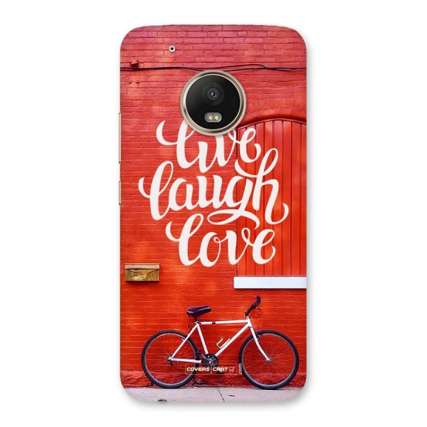 Live Laugh Love Back Case for Moto G5 Plus