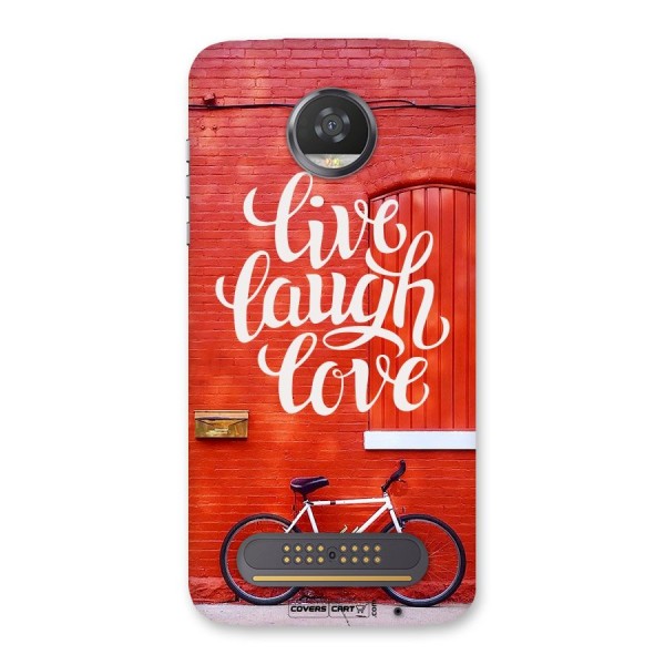 Live Laugh Love Back Case for Moto Z2 Play