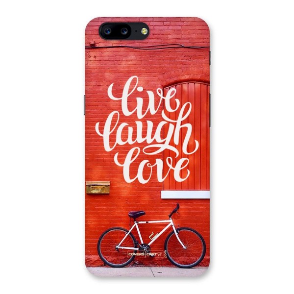 Live Laugh Love Back Case for OnePlus 5