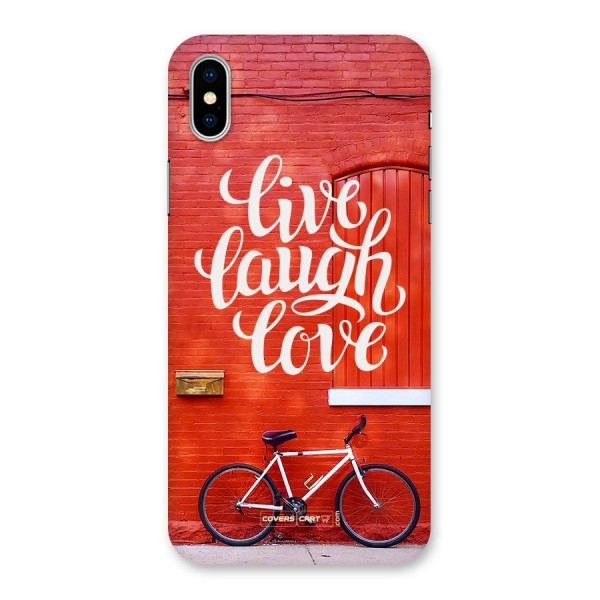 Live Laugh Love Back Case for iPhone X