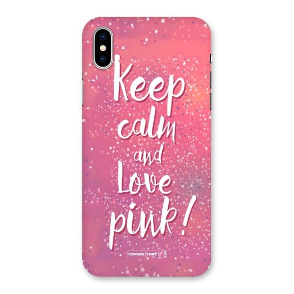 Love Pink Back Case for iPhone X