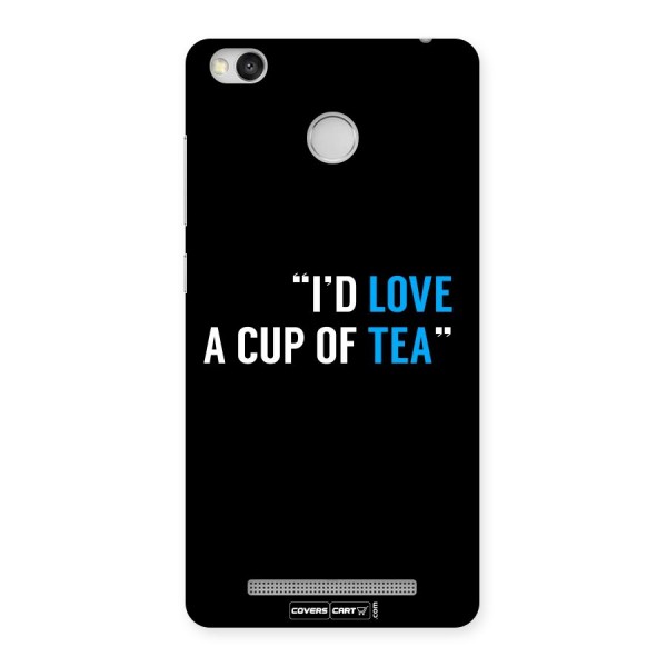 Love Tea Back Case for Redmi 3S Prime