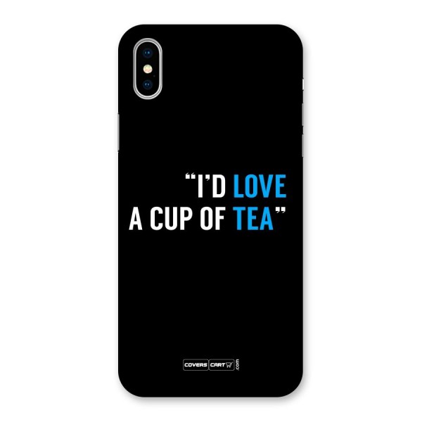 Love Tea Back Case for iPhone X
