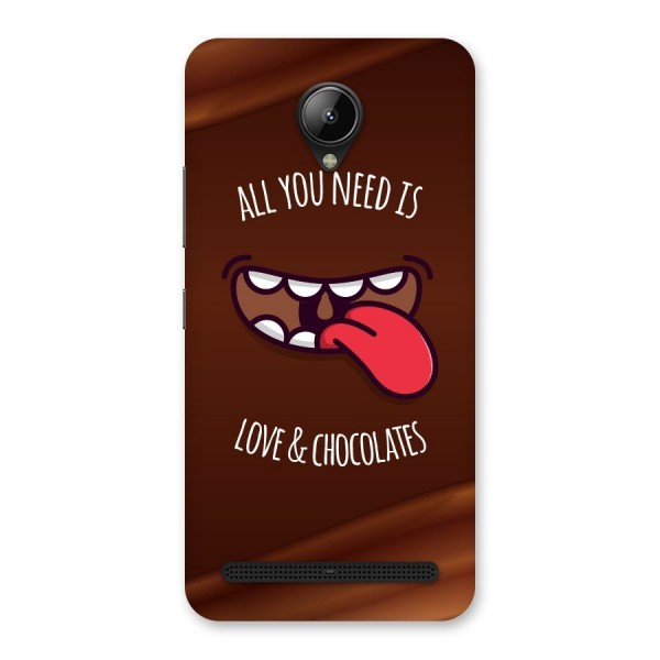 Love and Chocolates Back Case for Lenovo C2
