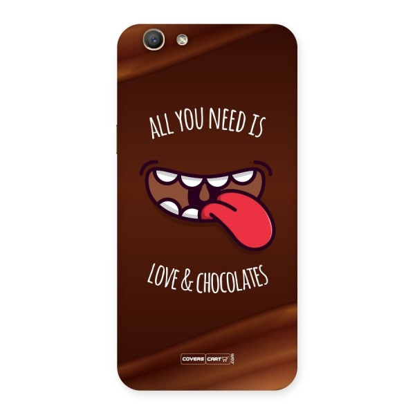 Love and Chocolates Back Case for Oppo F1s