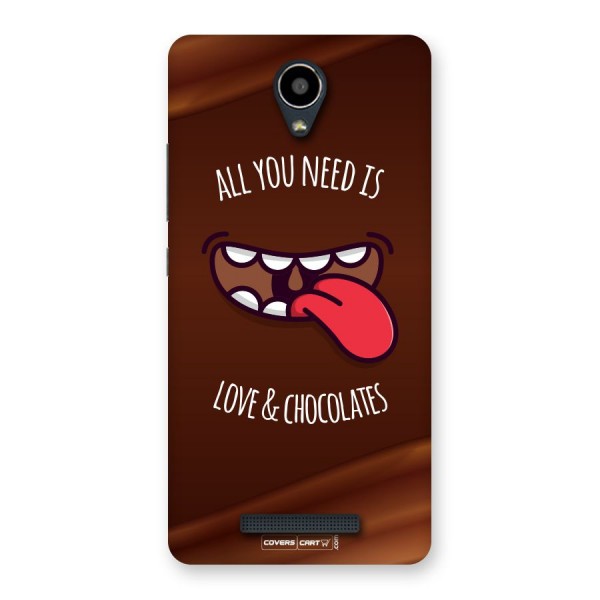 Love and Chocolates Back Case for Redmi Note 2