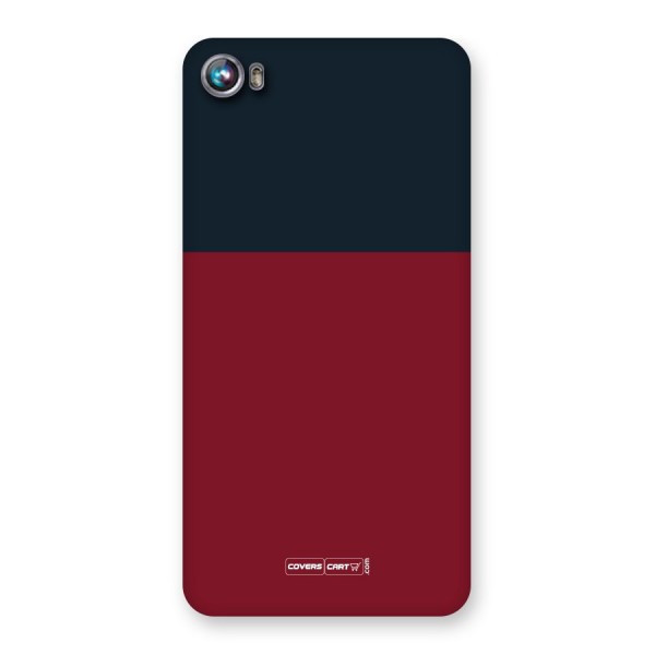 Maroon and Navy Blue Back Case for Canvas Fire 4