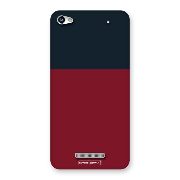 Maroon and Navy Blue Back Case for Canvas Hue 2 A316