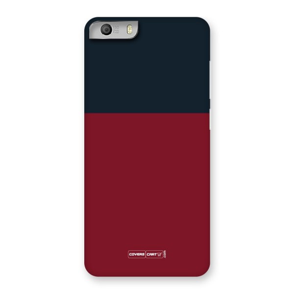Maroon and Navy Blue Back Case for Canvas Knight 2