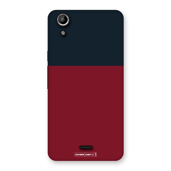 Maroon and Navy Blue Back Case for Canvas Selfie Lens
