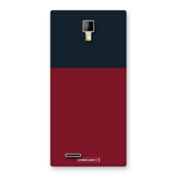 Maroon and Navy Blue Back Case for Canvas Xpress