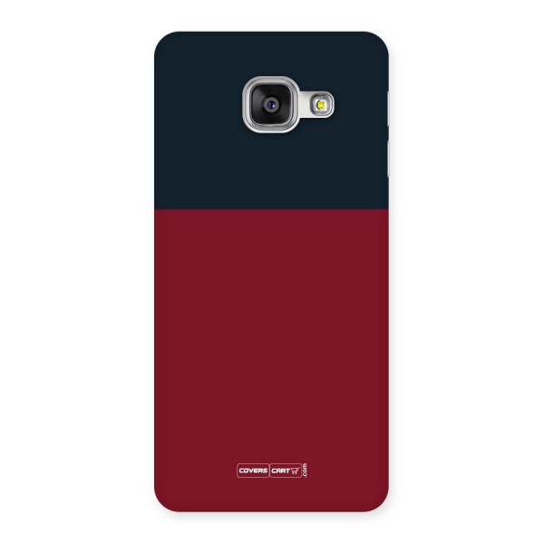 Maroon and Navy Blue Back Case for Galaxy A3 2016
