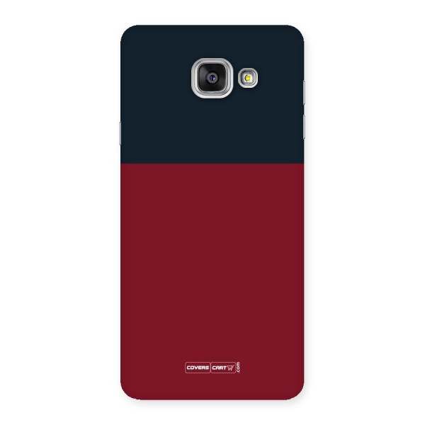 Maroon and Navy Blue Back Case for Galaxy A7 2016