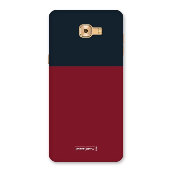 Maroon and Navy Blue Back Case for Galaxy C9 Pro