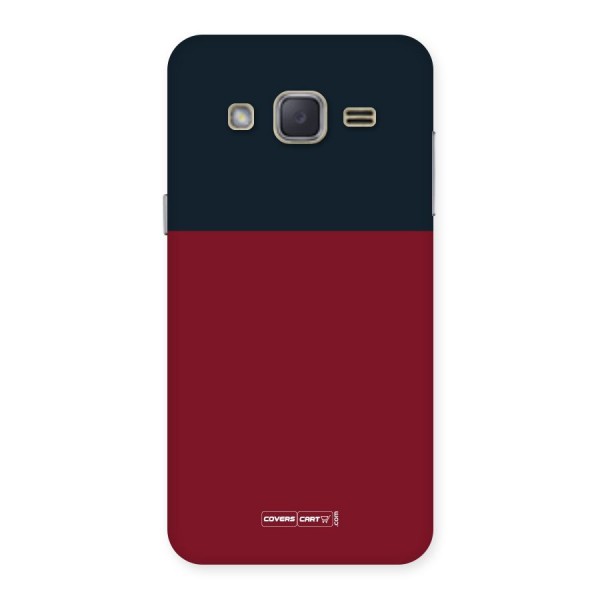 Maroon and Navy Blue Back Case for Galaxy J2