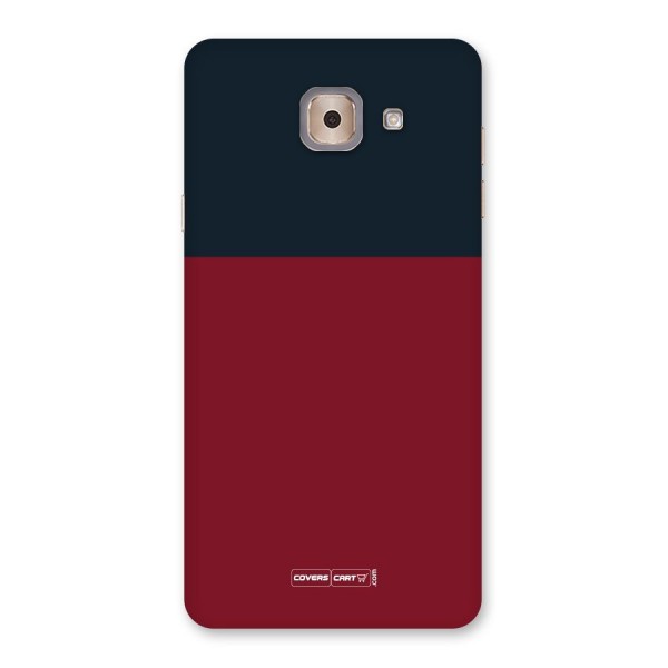 Maroon and Navy Blue Back Case for Galaxy J7 Max