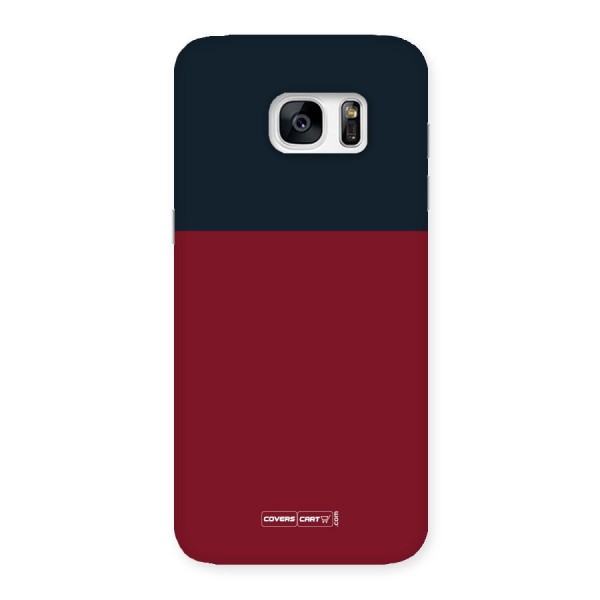 Maroon and Navy Blue Back Case for Galaxy S7 Edge