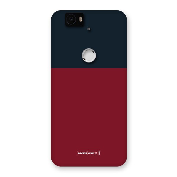 Maroon and Navy Blue Back Case for Google Nexus 6P
