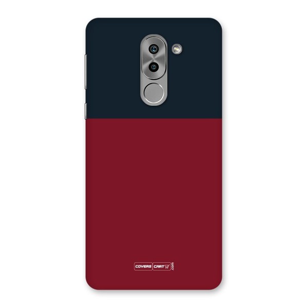 Maroon and Navy Blue Back Case for Honor 6X